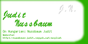 judit nussbaum business card